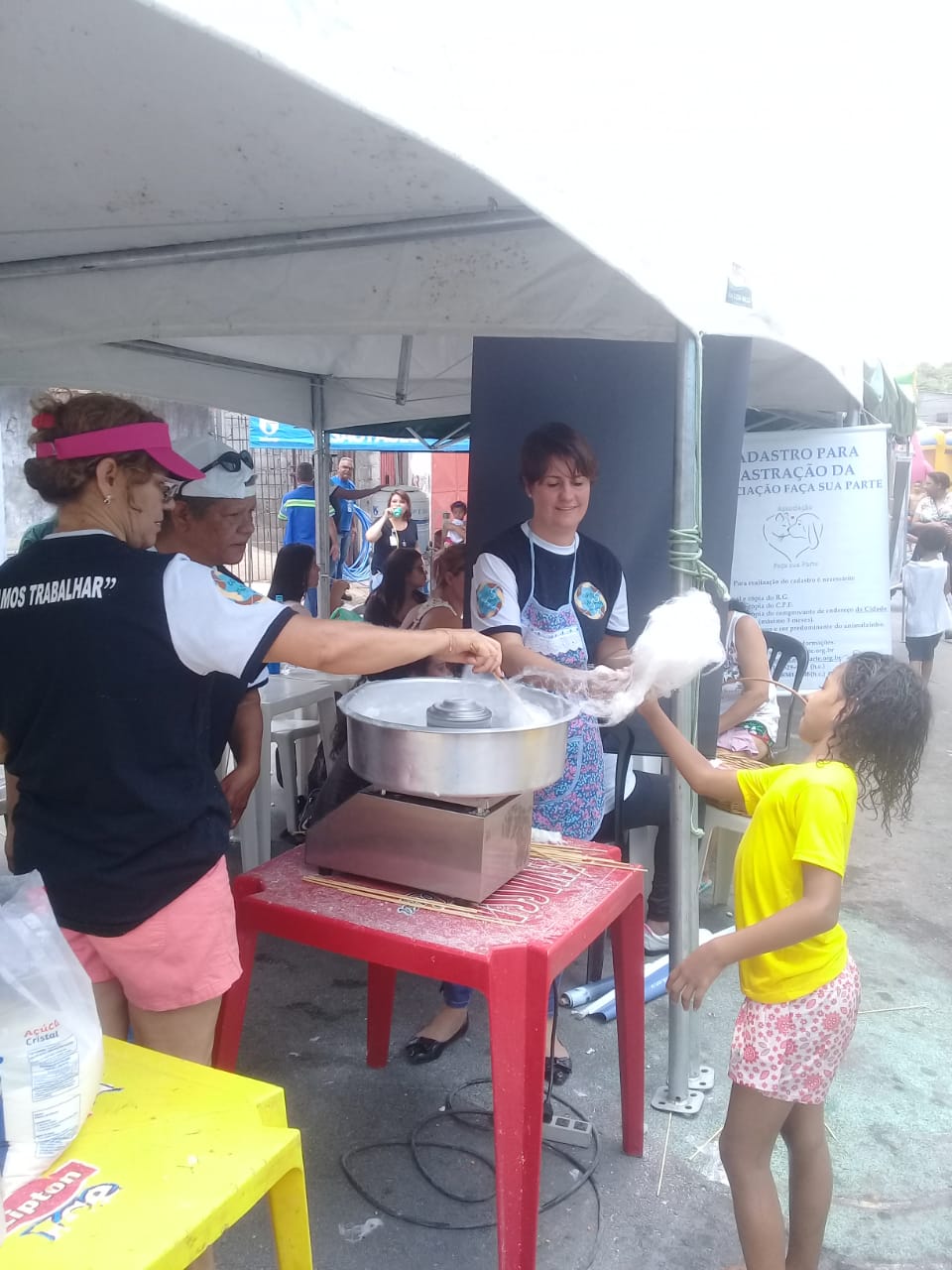 imagem da tenda de algodão doce